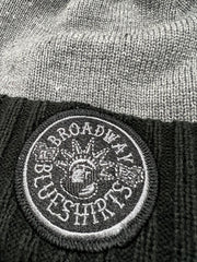 New Era Broadway Liberty Blackout Patch | Pom Knit Beanie