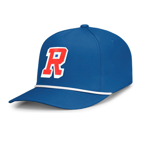 "R" PVC Patch - Premium Tech Rope Snapback (Royal Blue)