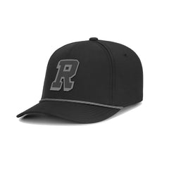 "R" PVC Patch Black/Grey Rope Cap