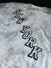 New York Diagonal | Heavyweight Colorblast Tee (Smoke)