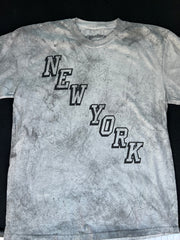 New York Diagonal | Heavyweight Colorblast Tee (Smoke)