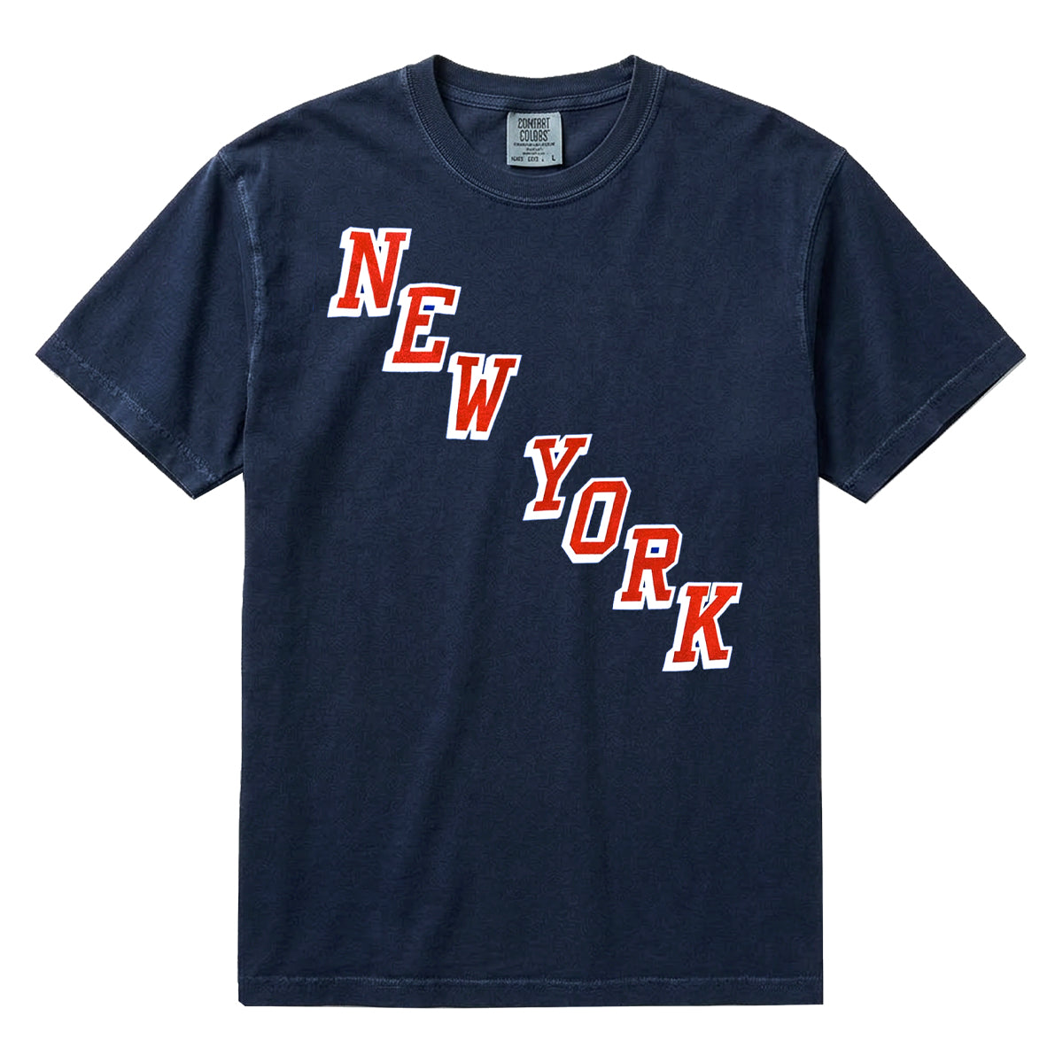 New York Diagnal | Navy Men's Tee