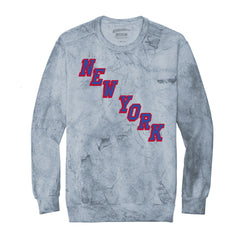 New York Diagnal | Color Blast Crewneck (Ocean)