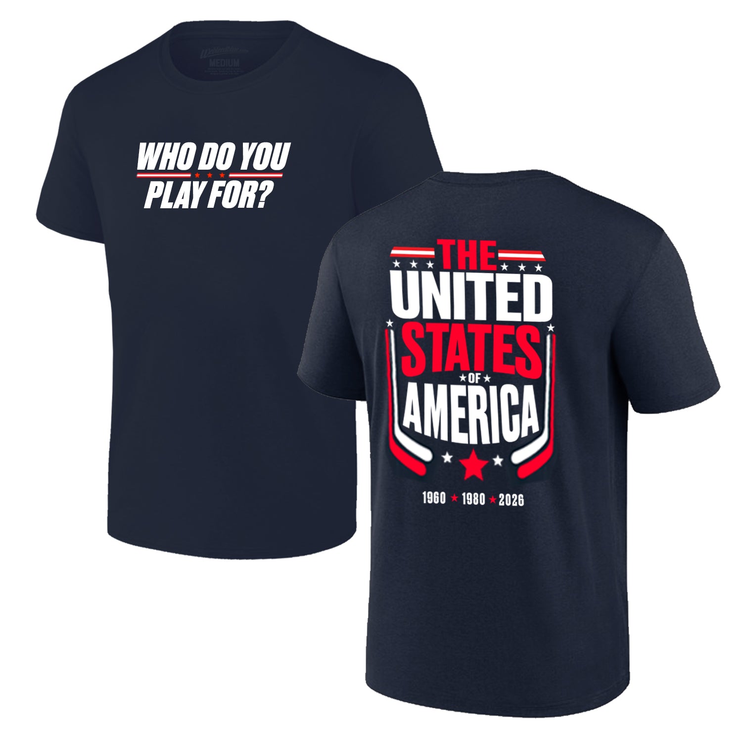 Who Do You Play For? USA! | Navy Tee