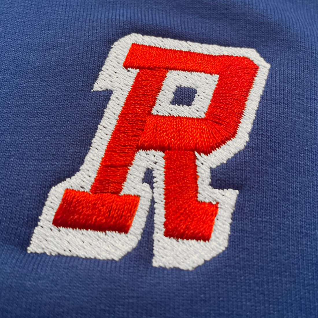 Adult "R" Embroidered Quarter Zip | Royal