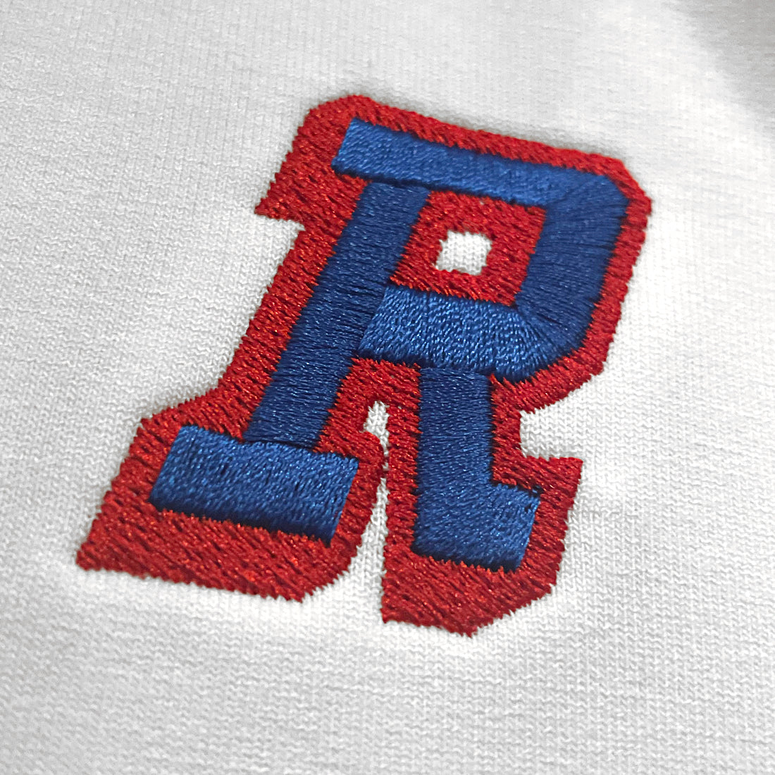 Women's "R" Embroidered Quarter Zip | White